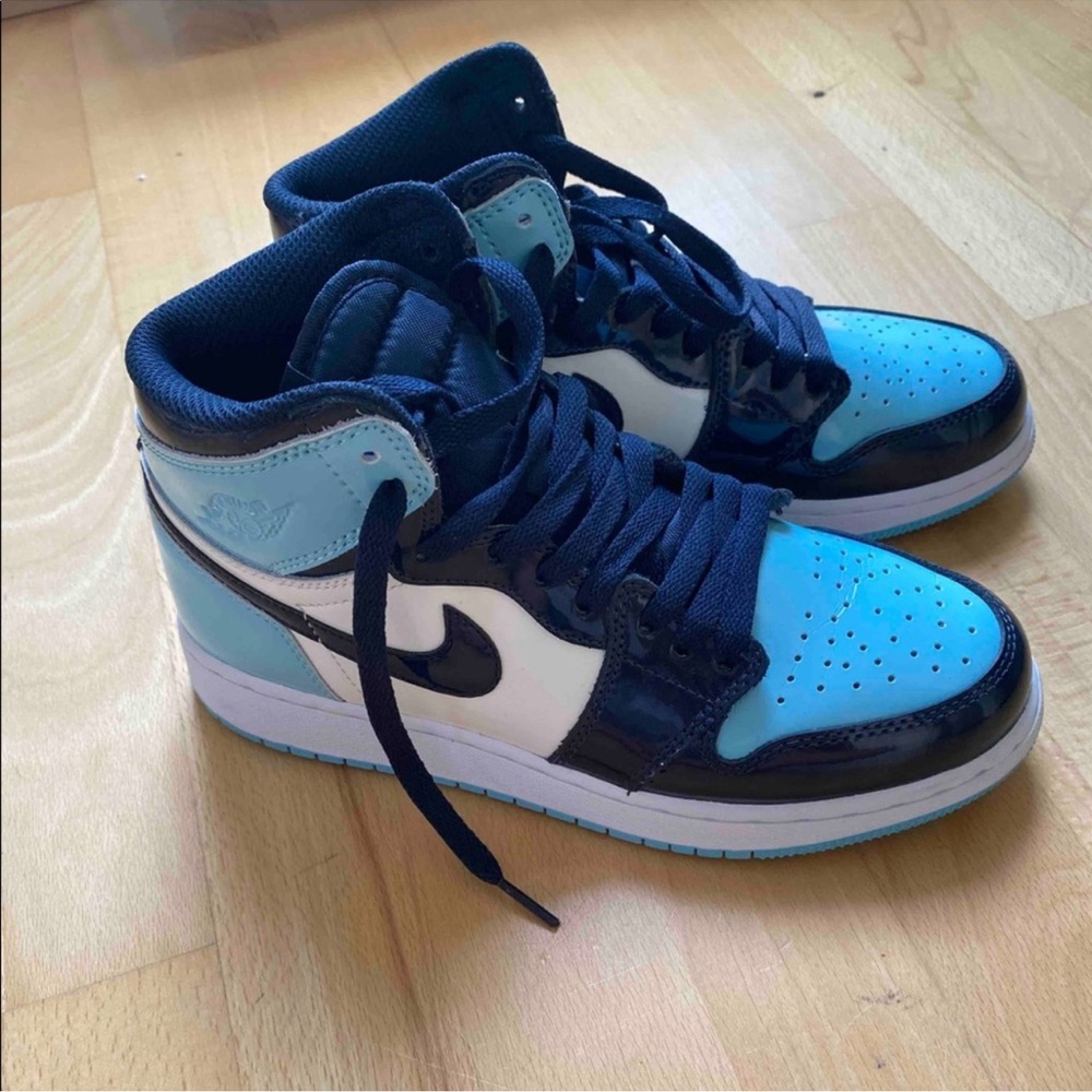 Nike Air Jordan High Tops - Blue and Black